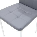 Karrige Cube  PU këmbë gri-krom - Image 6