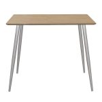 Tavolina e ngrënies Cuba  MDF ngjyra sonoma-bardhë 70x70x75cm - Image 2