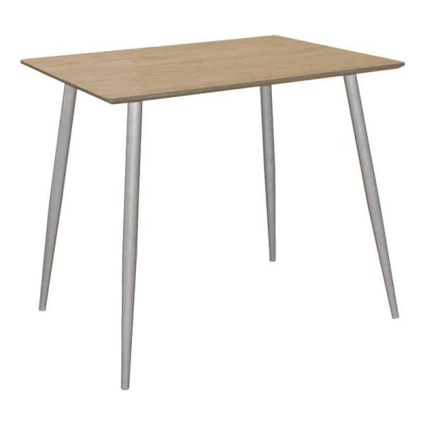 Tavolina e ngrënies Cuba MDF ngjyra sonoma-bardhë 70x70x75cm