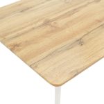 Tavolina e ngrënies Cuba  MDF ngjyra sonoma-e bardhë 120x80x75εκ - Image 4