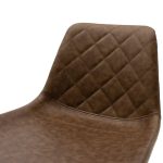 Bar stol Faith  antik kafe pu-black metal 50x54x104cm - Image 5