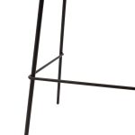 Bar stol Faith  antik kafe pu-black metal 50x54x104cm - Image 6