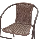 Karrige kafeje Obbi ne ngjyre kafe 54x56x73cm - Image 5