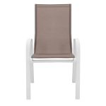 Kolltuku Calan  metal i bardhe-tekstilen kafe 55x75x90cm - Image 4