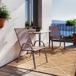 Karrige Calan  metalike kafe e erret-kafe tekstile 55x75x90cm - Image 2