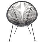 Karrige metalike Acapulco -pe ne ngjyre te zeze - Image 4