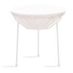 Tavoline Acapulco  metal-pe e bardhe D50x50cm