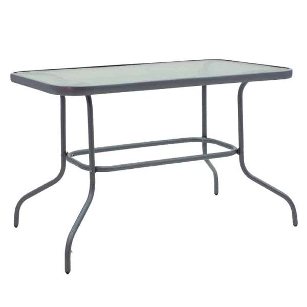 Valor table metal gri të errët 110x60x70cm