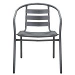 Karrige Tade  metal në ngjyrë gri të errët 54x62x74cm - Image 4