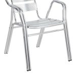 Karrige Zircu, alumin në ngjyrë krom 58x64x75cm - Image 3