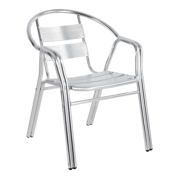 Karrige Zircu, alumin në ngjyrë krom 58x64x75cm