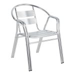 Set kopshti Zircu-Lazo Ι, prej 3 copë, alumin krom D70x70cm - Image 2