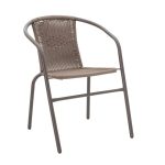 Komplet tavoline e ngrënies Obbi-Watson  prej 3 palme kacavjerrëse metalike-pe 60x60x70cm - Image 5