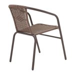 Komplet tavoline e ngrënies Obbi-Watson  prej 3 palme kacavjerrëse metalike-pe 60x60x70cm - Image 6