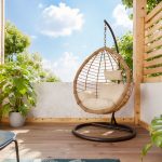 Nadim  swing varur metal kafe-pe natyrore-jastëk beige - Image 2