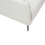 Divan 3 vendesh Nemy PU ngjyrë gri 178x80x75cm - Image 5