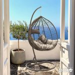 Zafer  swing varur metal-pp- jastëk në ngjyrë gri 106x103x200cm - Image 2