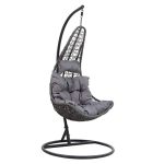 Soleil  swing varur metal-pp-jastëk gri 103x83x200cm
