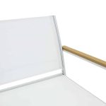 Komplet lounge 4 copë Jacie  metal-tekstilen e bardhë - Image 5