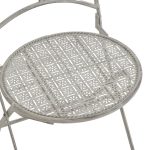 Komplet ngrënieje 3 copë Abriel  gri metali antik - Image 6