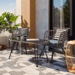 Naoki  tavoline metalike e zeze-pe gri-xham 100x45x46cm - Image 2