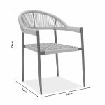 Kolltuku Tiana  metal i zi-pe gri - Image 7