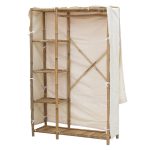Raft bambu Jael, bambu natyrale-ekru 110x40x170cm