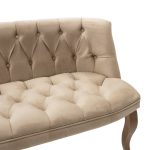 Divan 2 vendesh Loreta  kadife beige 123x65x73cm - Image 4