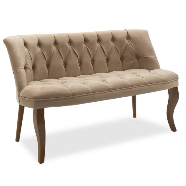 Divan 2 vendesh Loreta kadife beige 123x65x73cm