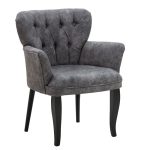 Armchair Samara  pëlhurë gri antike 67x62x78cm