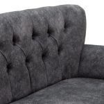 Divan 2 vendësh Samara, stof antik gri 130x64x78cm - Image 4