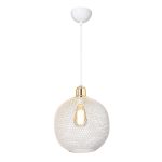 Llambë tavani PWL-0977, E27, e bardhë-ari D26x33cm