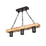 Drita tavani PWL-1027  Ε27 metal e zeze-natyrale 48.5x10x47cm - Image 2