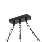 Drita tavani PWL-1027  Ε27 metal e zeze-natyrale 48.5x10x47cm - Image 4