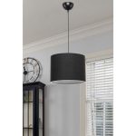 Llambë tavani PWL-1115, Ε27 e zezë D22x60cm - Image 2