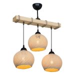 Llambë tavani Fiona, Ε27 krem-natyral 50x20x63cm - Image 3