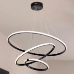 Llambë tavani PWL-1156, LED 60-80W e zezë D60x100cm - Image 2