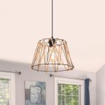 Drita tavani PWL-1160  E27 black-ropa 31x23.5cm - Image 2