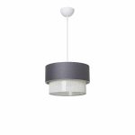 Llambë tavani Fansi, stof gri D30x60cm