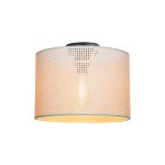 Stof i lehtë tavani Plega, me një dritë në nuancë krem, D30x21cm - Image 3