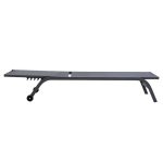 Shezlong Jaipur  alumini antracit-tekstilen gri të errët - Image 3