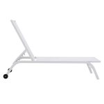 Shezlong Jaipur  tekstile alumini të bardhë-bardhë - Image 2