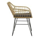 Πολυθρόνα Naoki  rattan 58x64x81ek - Image 3