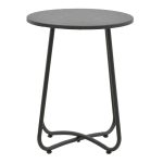 Τable Bramwell  metal gri të errët D40x50cm - Image 2