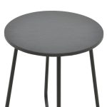 Τable Bramwell  metal gri të errët D40x50cm - Image 3