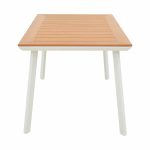 Tavolinë Griffith, alumin i bardhë dhe kompensatë në një nuancë natyrale 120x80x74cm - Image 3