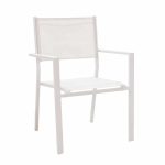 Tavoline ngrenie Nares-Moly Komplet 5 alumini te bardhe dhe kompensate ne ngjyre natyrale 180x90x72.5cm - Image 6