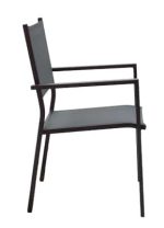 Tavoline ngrenie Nares-Moly B komplet 7  anthracite-alumini te zeze dhe kompensate ne ngjyre natyrale 140x80x72.5cm - Image 7