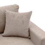 Corner divan-krevat kthyeshëm Lilian  pëlhurë beige 225x148x81cm - Image 7