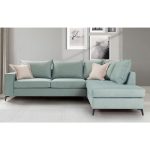 Divani i qoshes Boston  majtas pëlhurë qoshe ciel-cream 290x235x95cm - Image 2